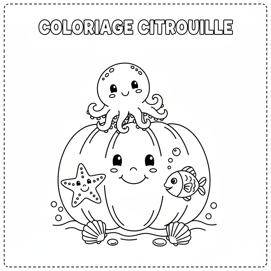 Coloriage coloriage a imprimer citrouille