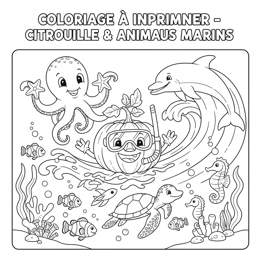 Coloriage coloriage a imprimer citrouille 5