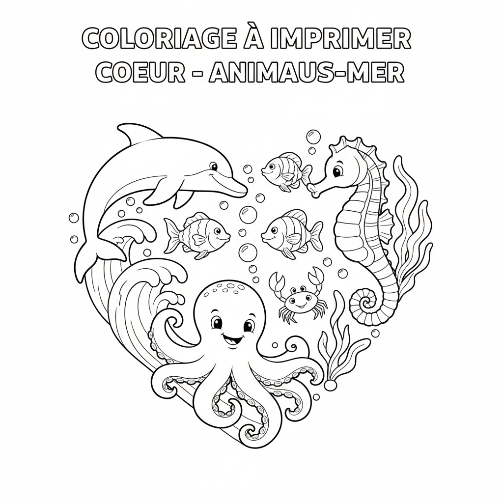Coloriage coloriage a imprimer coeur 5