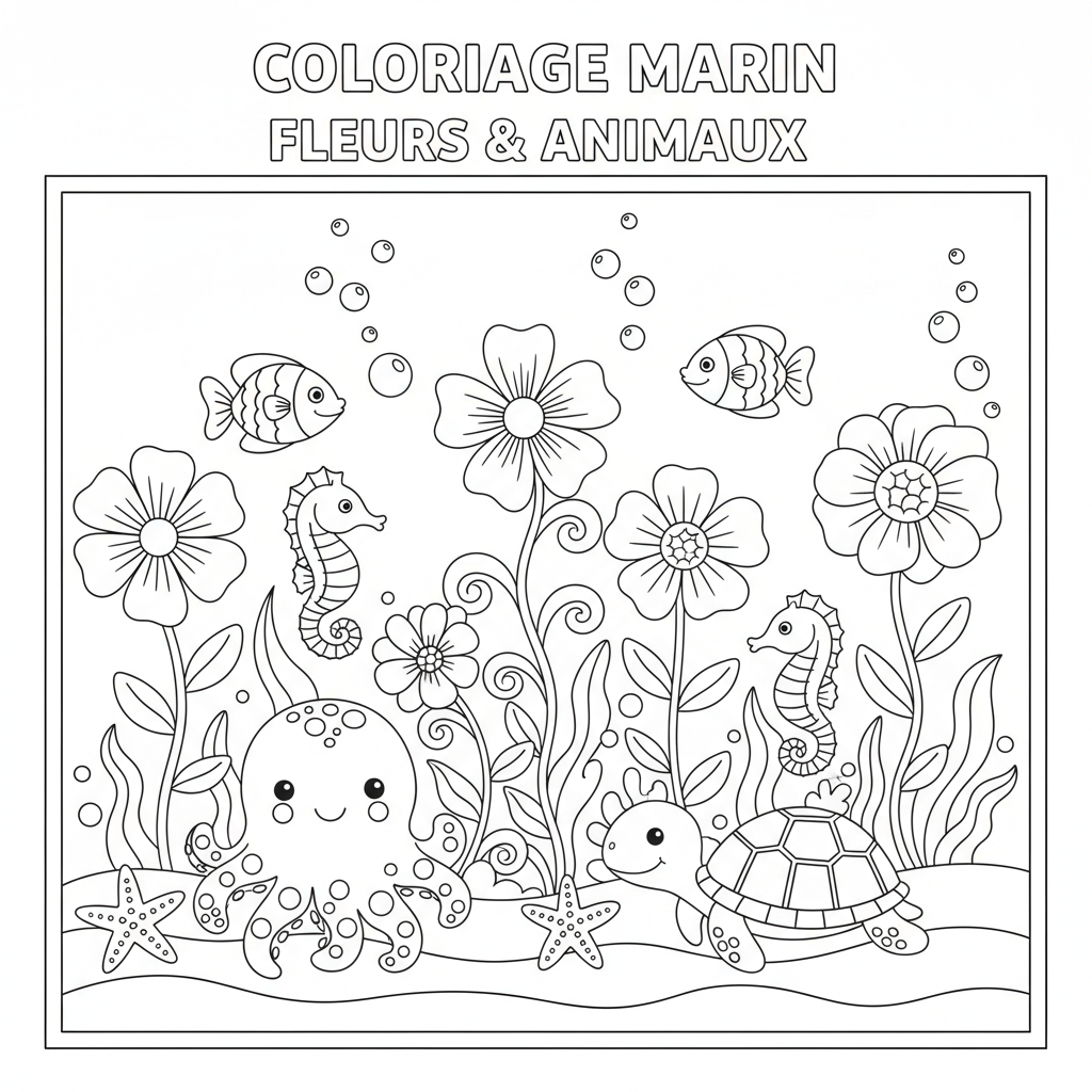 Coloriage coloriage à imprimer de fleurs 2