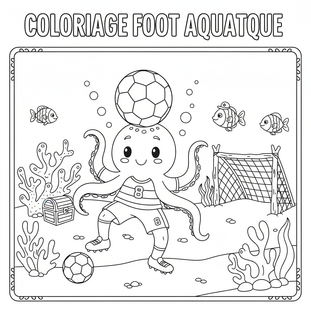 Coloriage coloriage à imprimer de foot 2