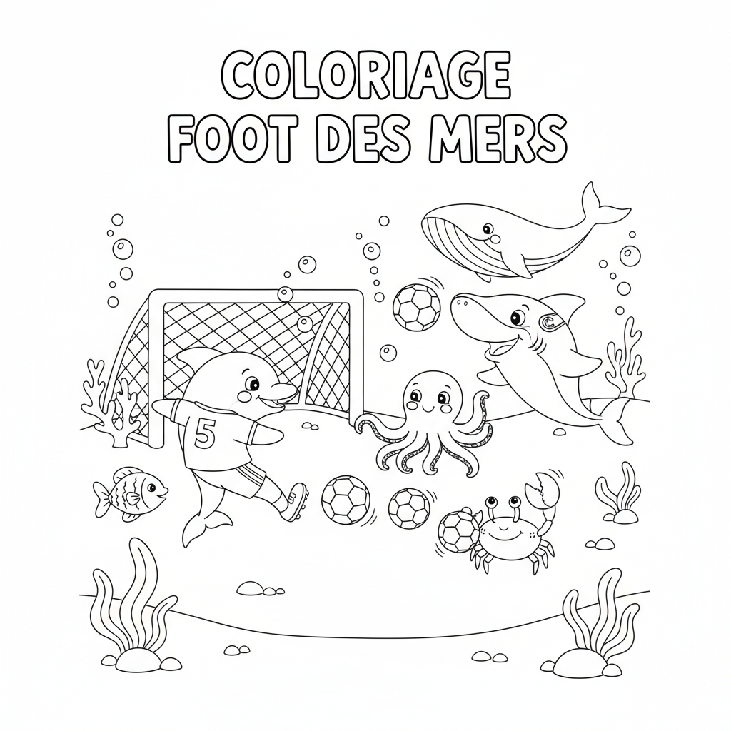 Coloriage coloriage à imprimer de foot 5