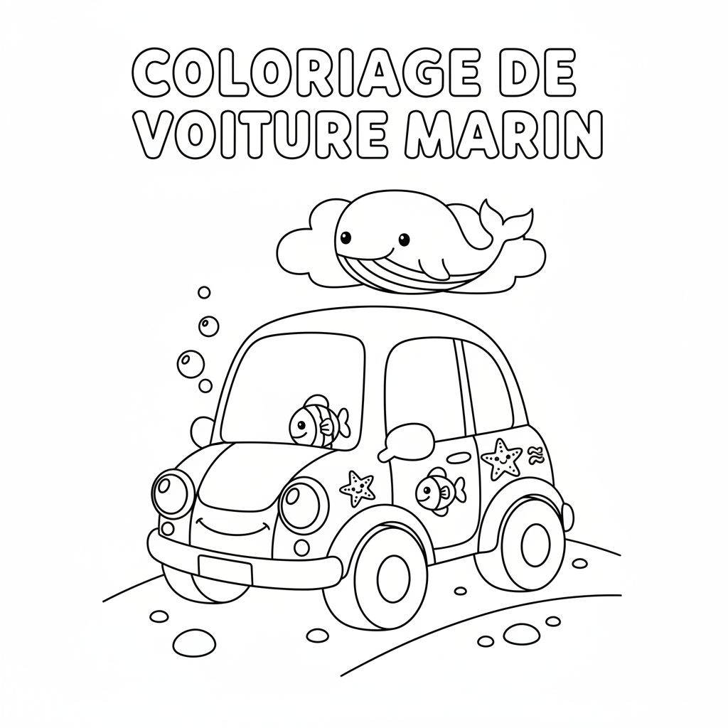 Coloriage À Imprimer De Voiture Gratuit à Imprimer