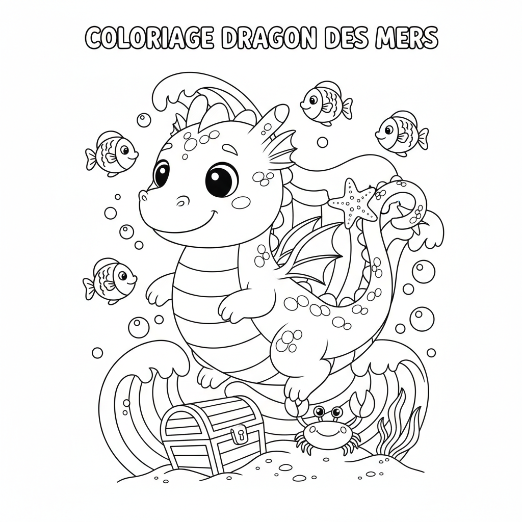 Coloriage coloriage à imprimer dragon