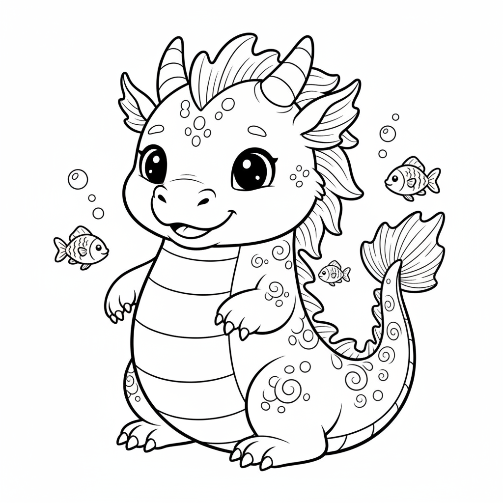 Coloriage coloriage à imprimer dragon 4