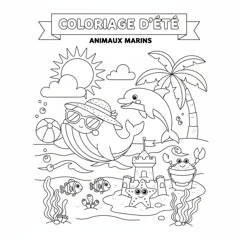 Coloriage coloriage à imprimer ete 3