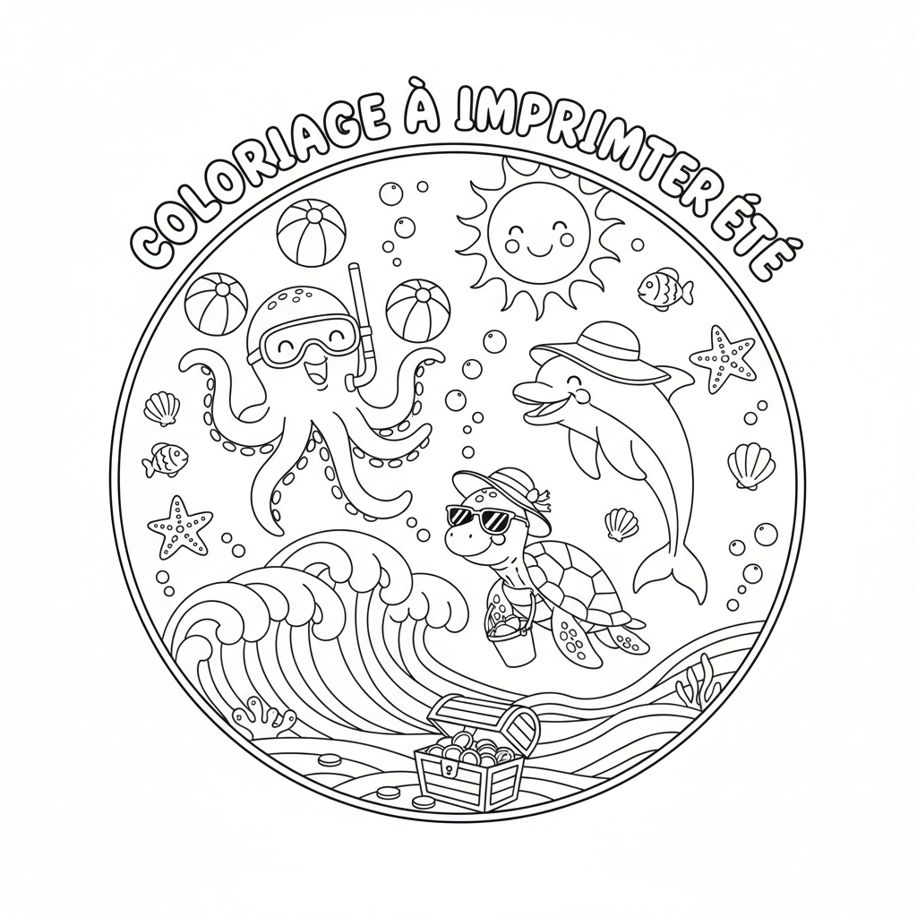 Coloriage coloriage à imprimer ete 5