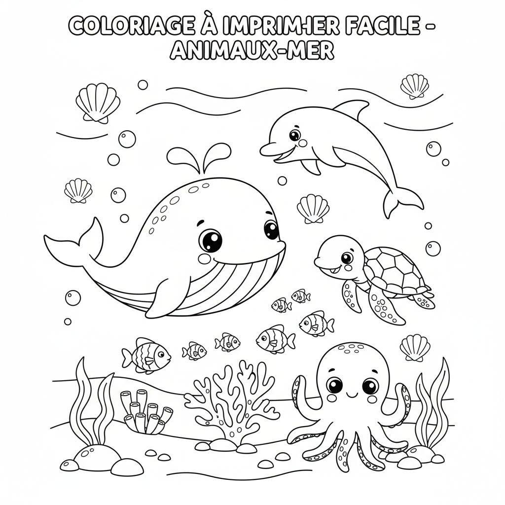 Coloriage coloriage a imprimer facile 3