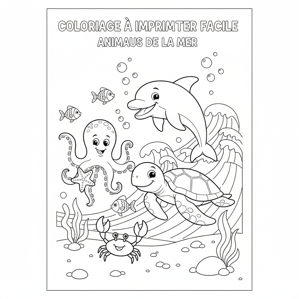 Coloriage coloriage a imprimer facile 5