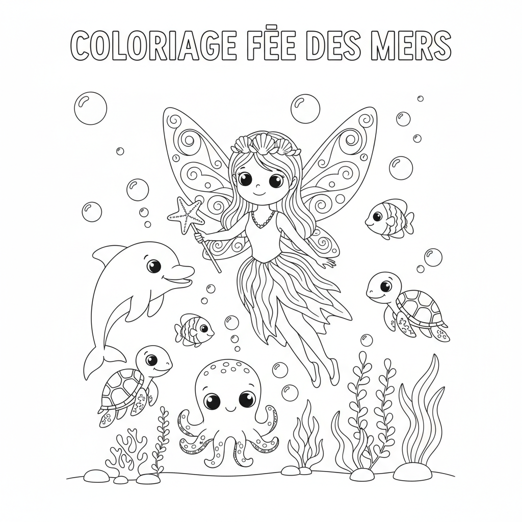 Coloriage À Imprimer Fee Gratuit à Imprimer