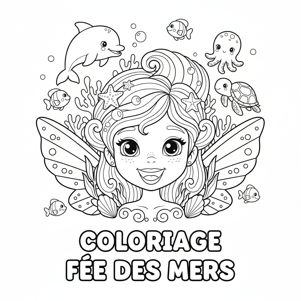 Coloriage coloriage à imprimer fee 4