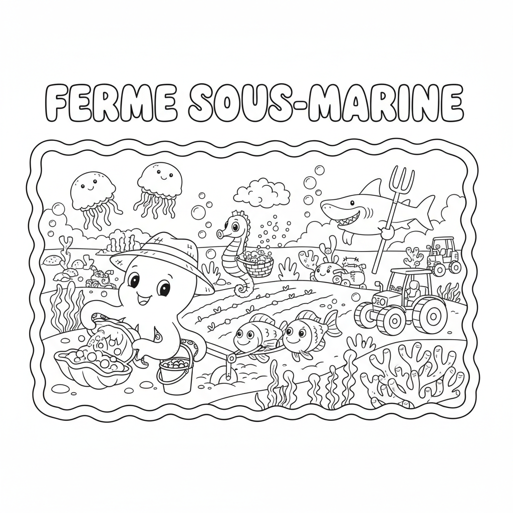 Coloriage coloriage à imprimer ferme 5