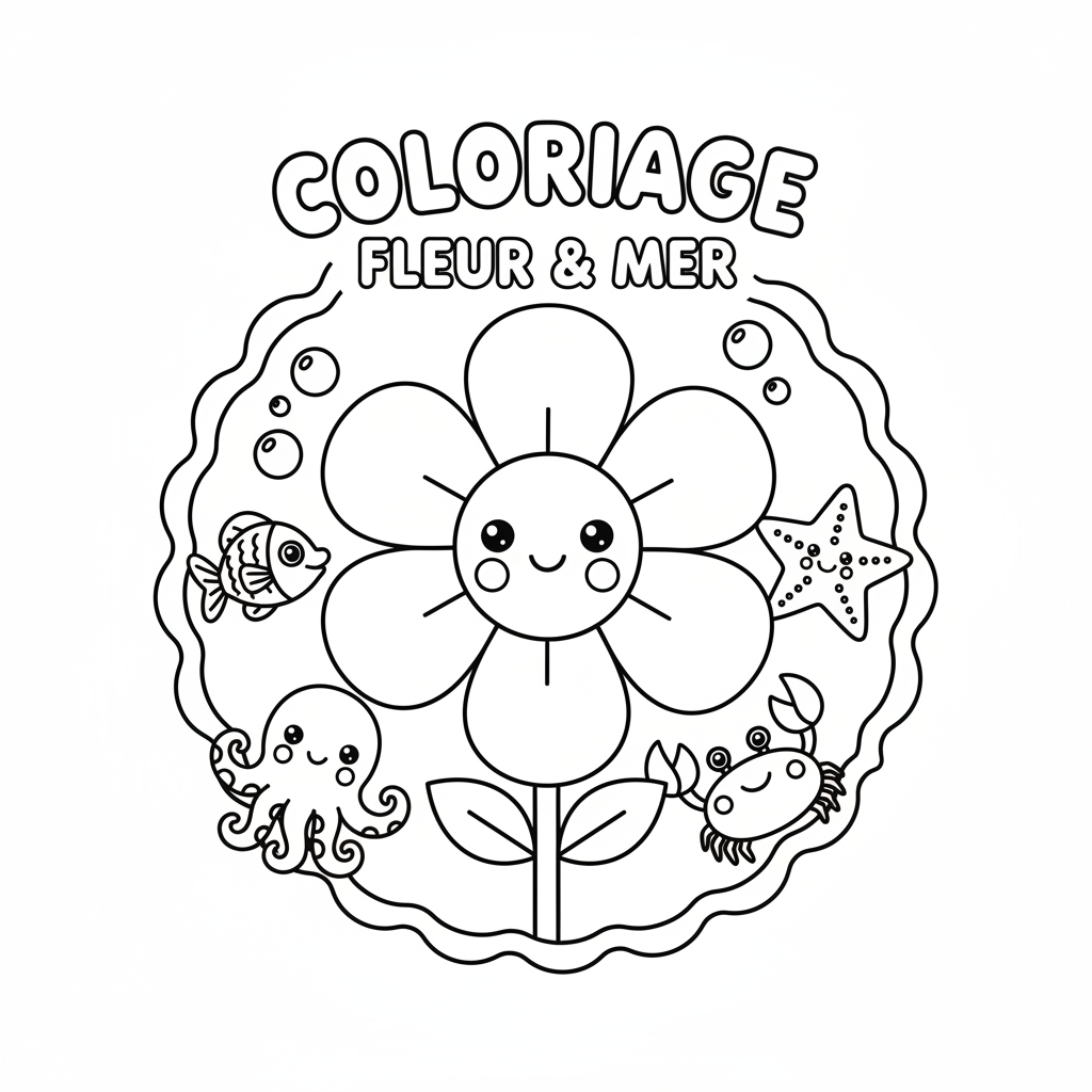 Coloriage coloriage à imprimer fleur