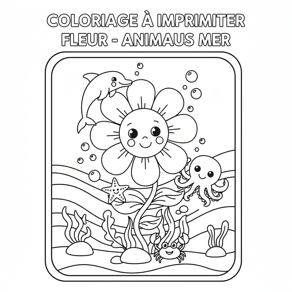 Coloriage coloriage à imprimer fleur 3
