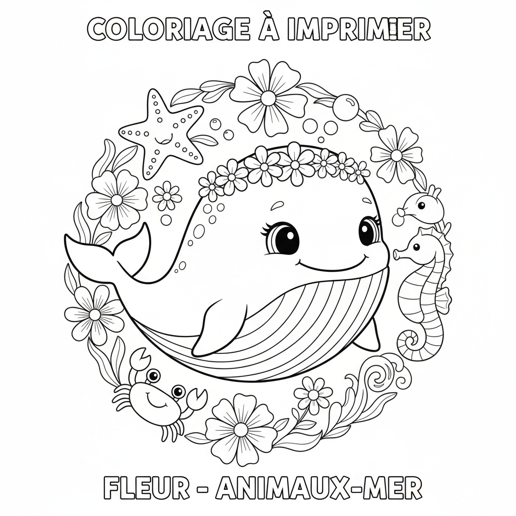 Coloriage coloriage a imprimer fleur 4