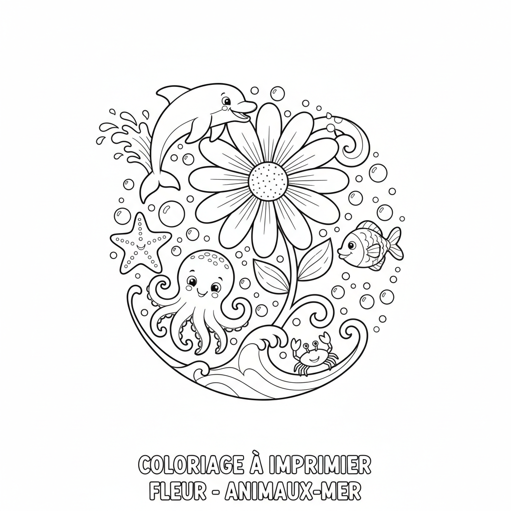 Coloriage coloriage a imprimer fleur 5