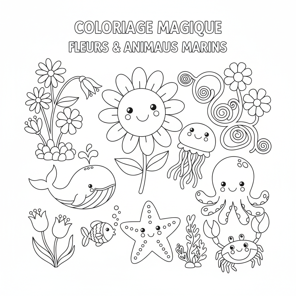 Coloriage coloriage à imprimer fleurs