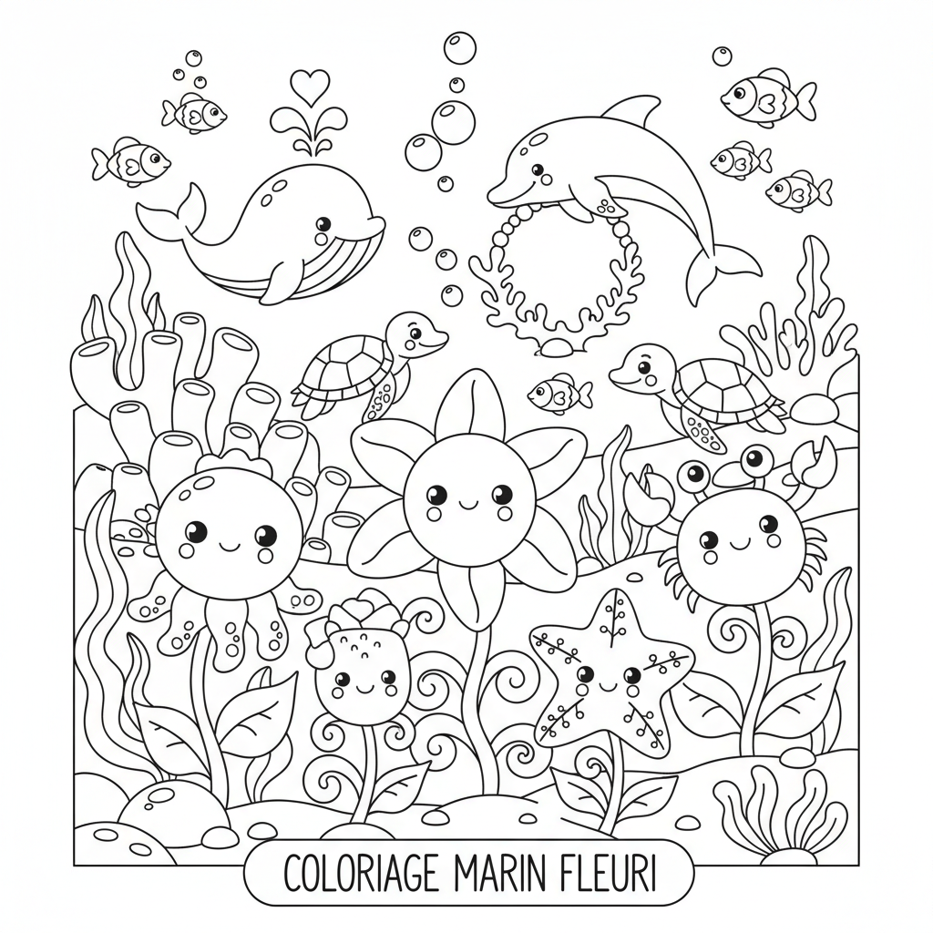Coloriage coloriage à imprimer fleurs 3