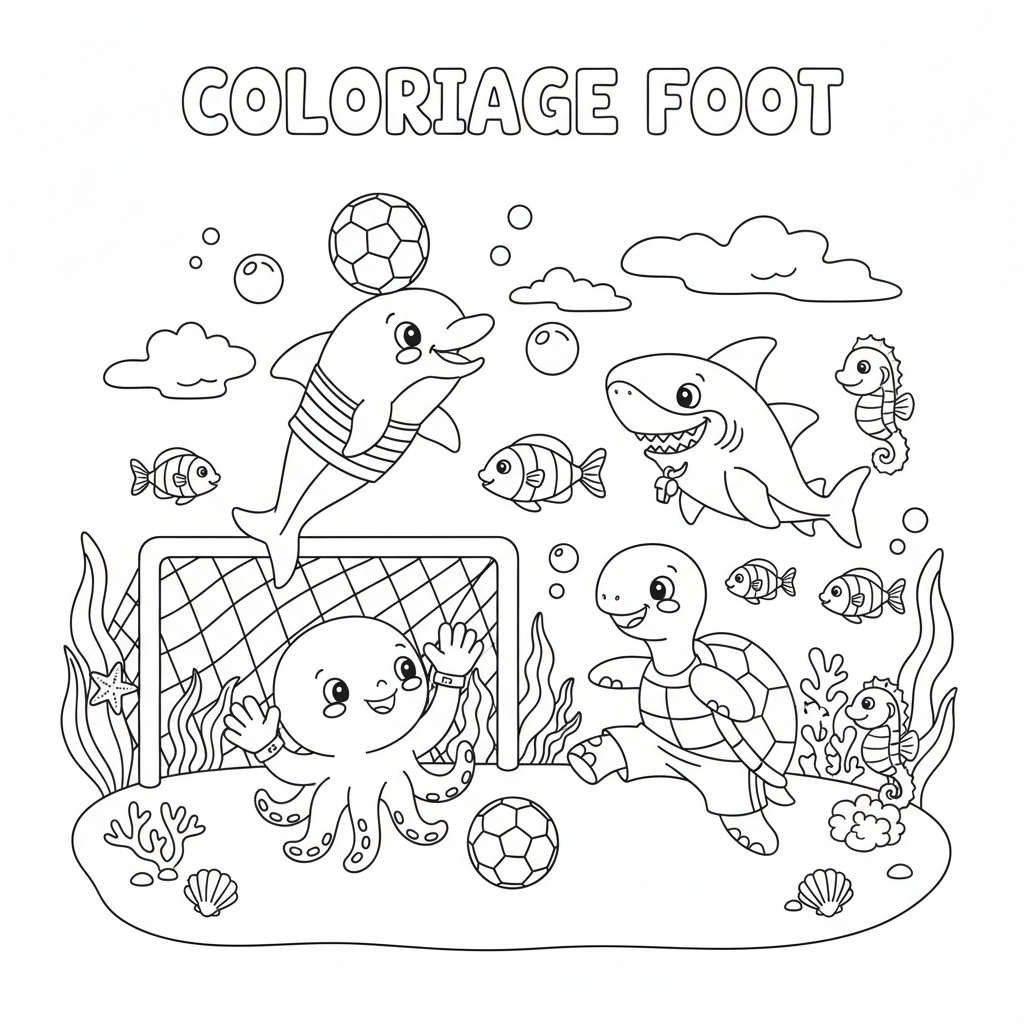 Coloriage coloriage a imprimer foot 2