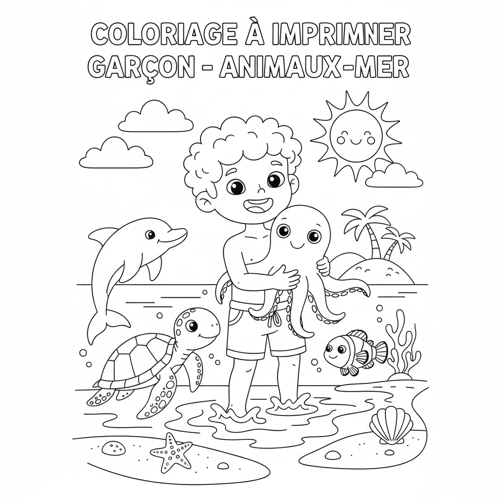 Coloriage coloriage a imprimer garcon 3