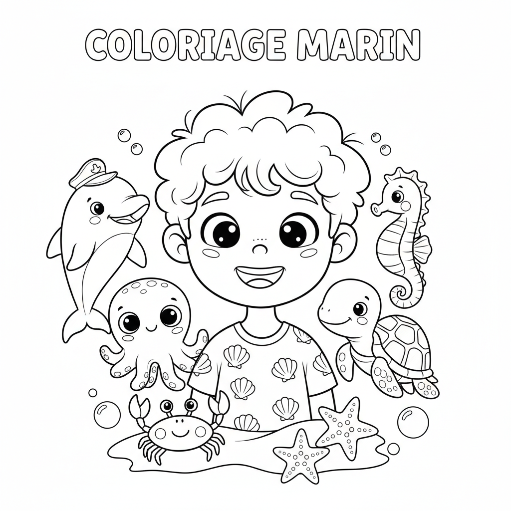 Coloriage coloriage a imprimer garcon 4