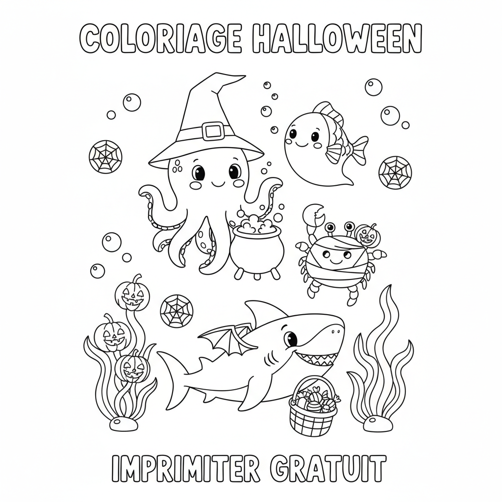 Coloriage coloriage à imprimer gratuit halloween 2