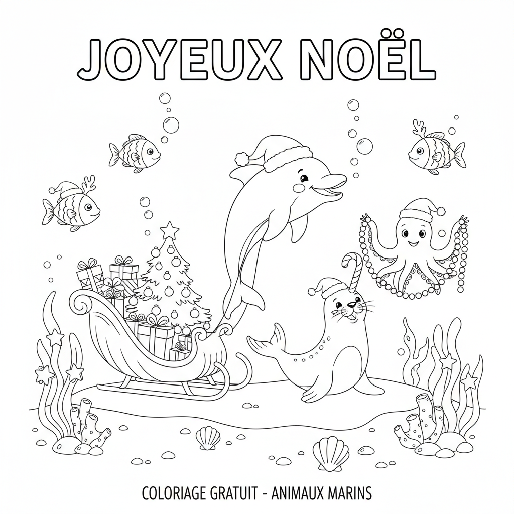 Coloriage coloriage à imprimer gratuit noel 2