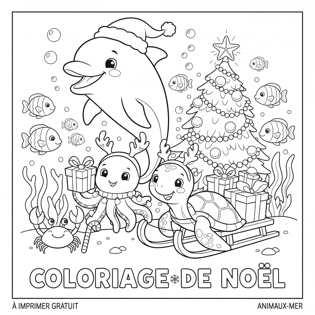Coloriage coloriage à imprimer gratuit noel 4