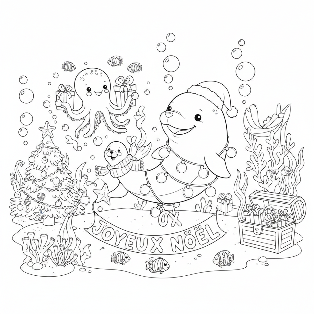 Coloriage coloriage a imprimer gratuit sur noel 2