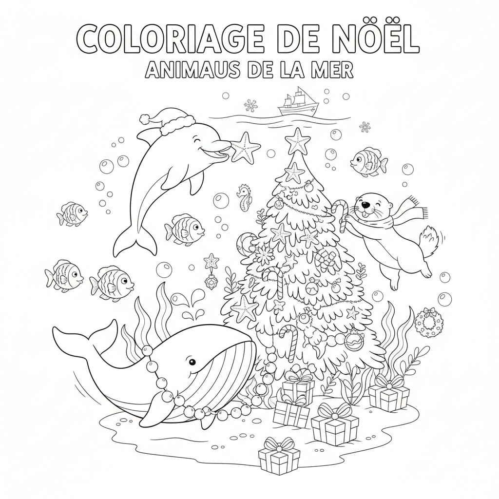 Coloriage coloriage a imprimer gratuit sur noel 5