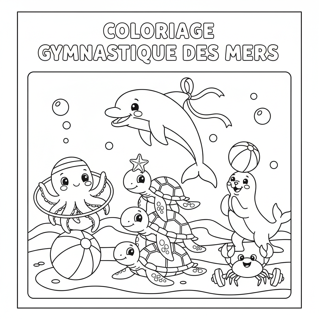 Coloriage coloriage a imprimer gymnastique 5