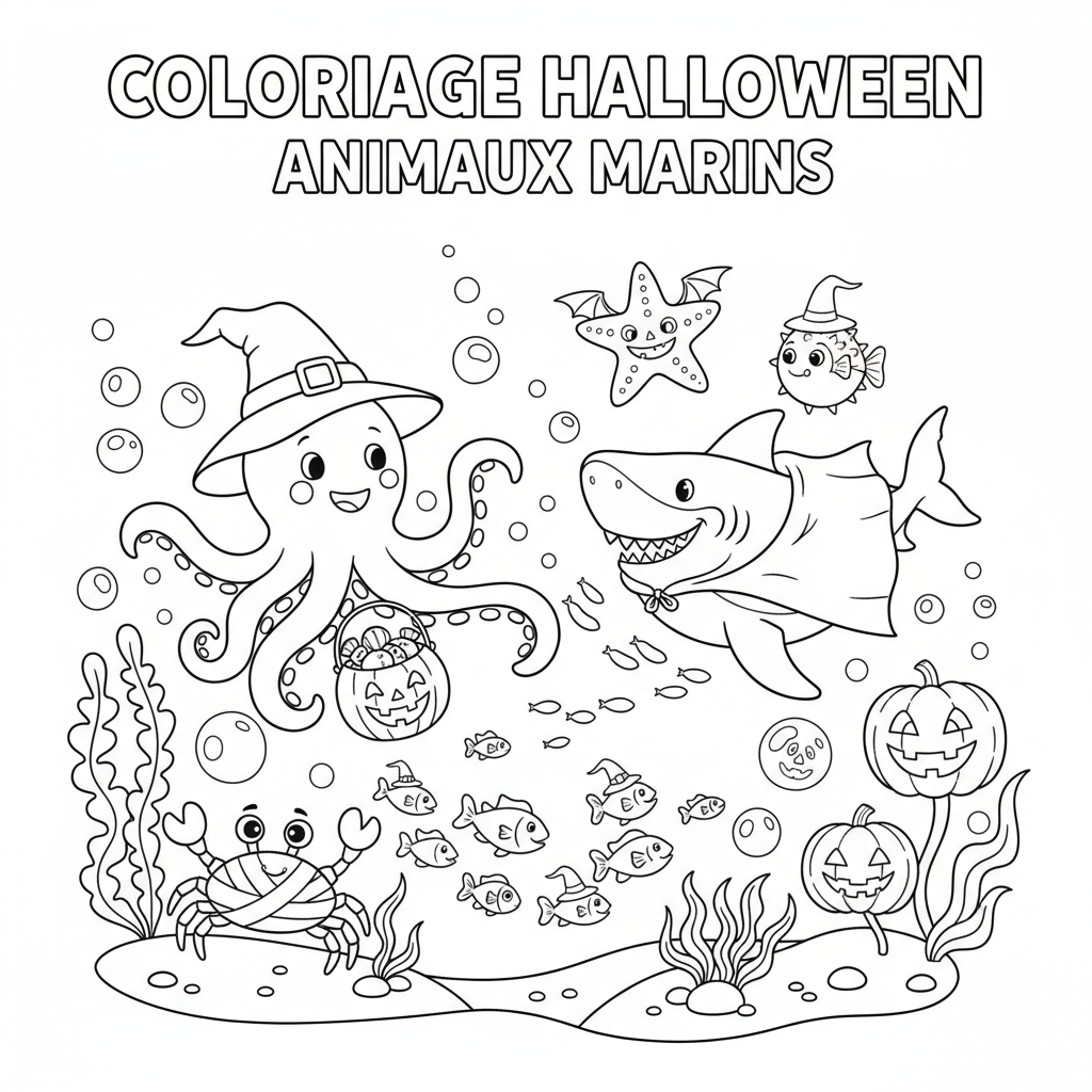 Coloriage coloriage à imprimer halloween 5