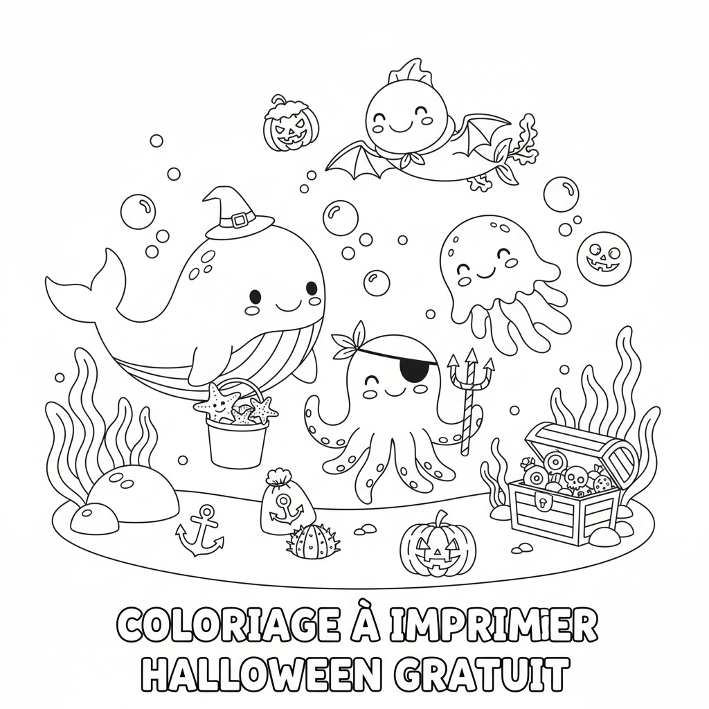 Coloriage coloriage a imprimer halloween gratuit