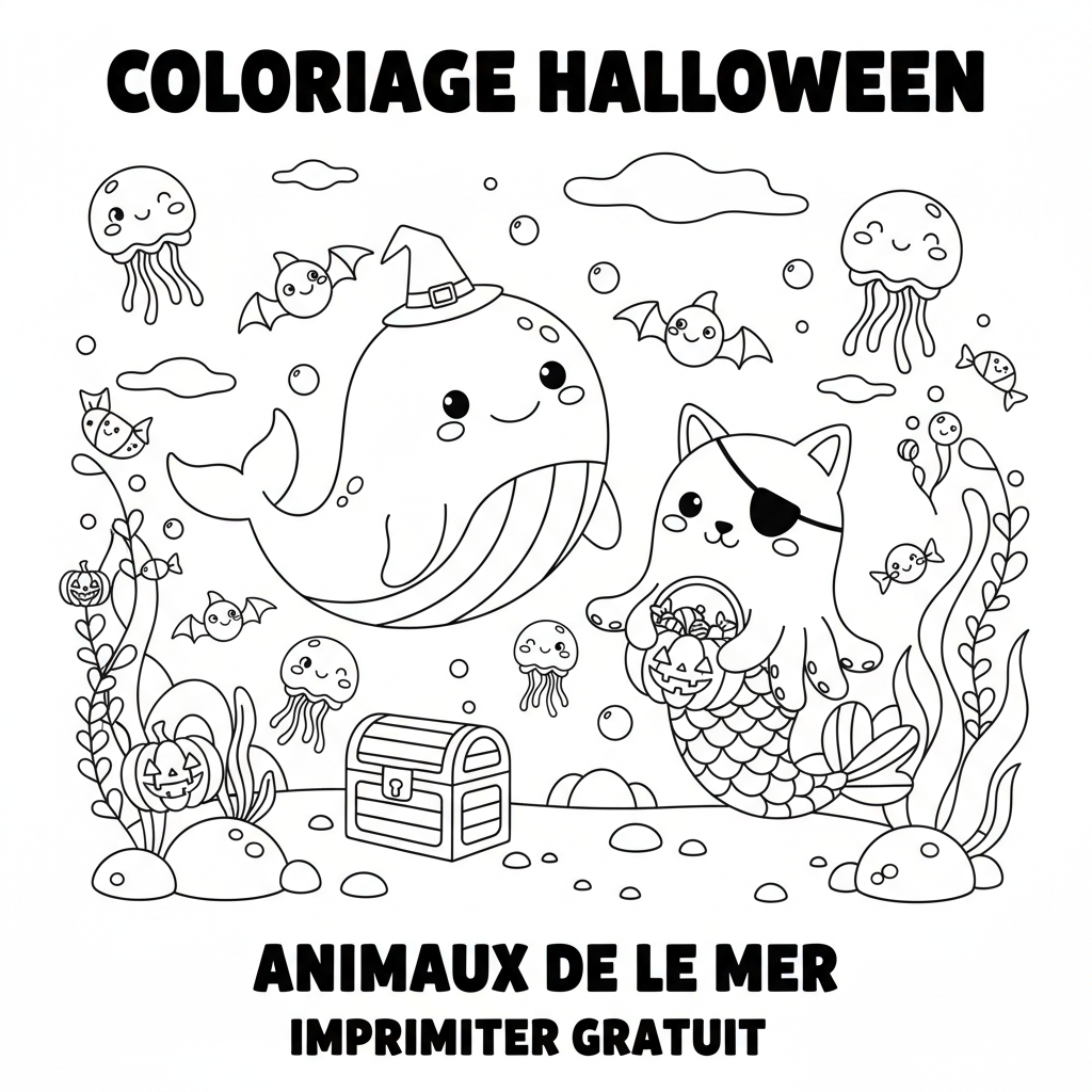 Coloriage coloriage à imprimer halloween gratuit