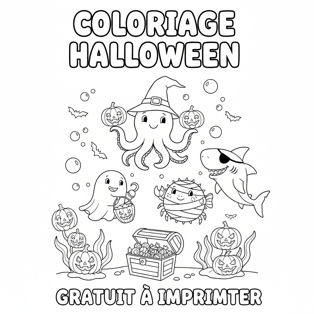 Coloriage coloriage à imprimer halloween gratuit 2