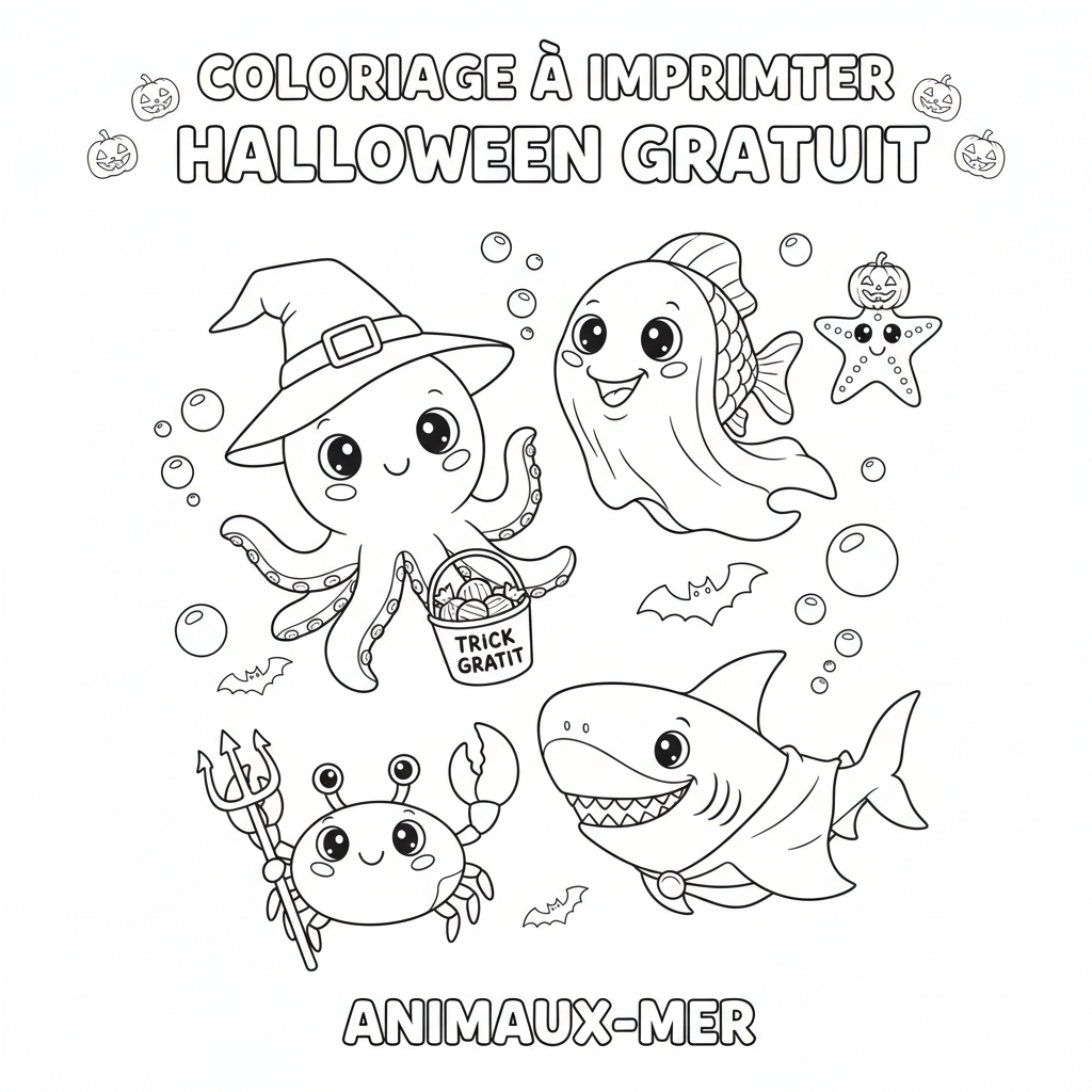Coloriage coloriage à imprimer halloween gratuit 4