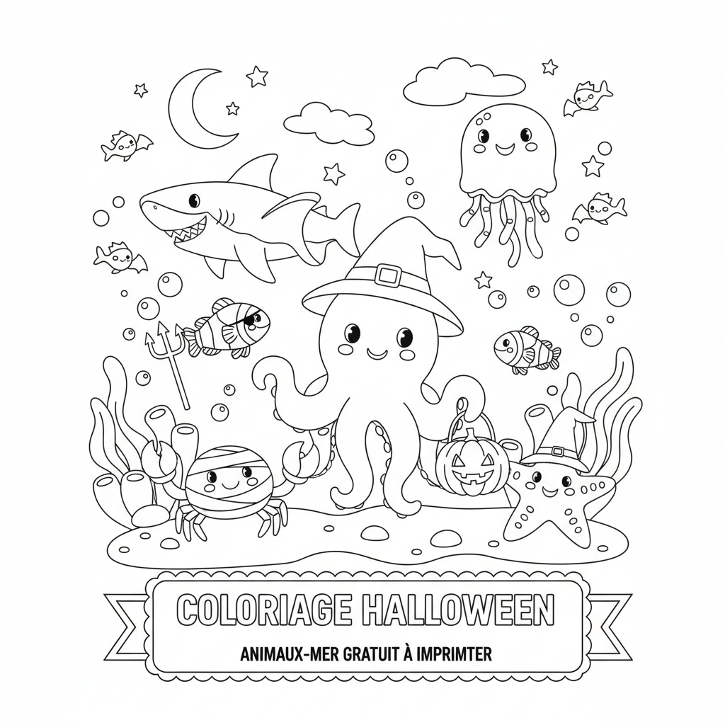 Coloriage coloriage a imprimer halloween gratuit 3