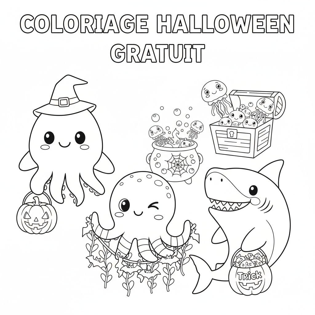 Coloriage coloriage a imprimer halloween gratuit 4
