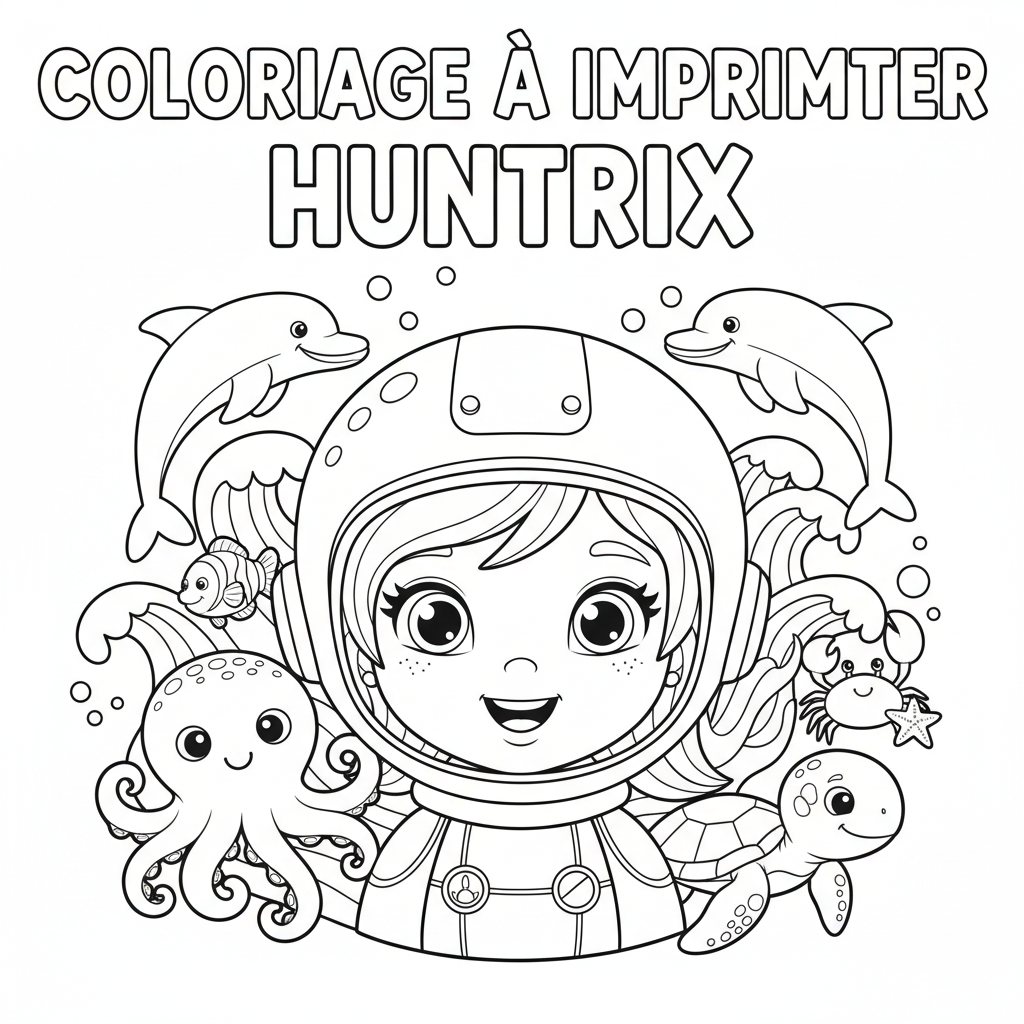 Coloriage coloriage à imprimer huntrix 4