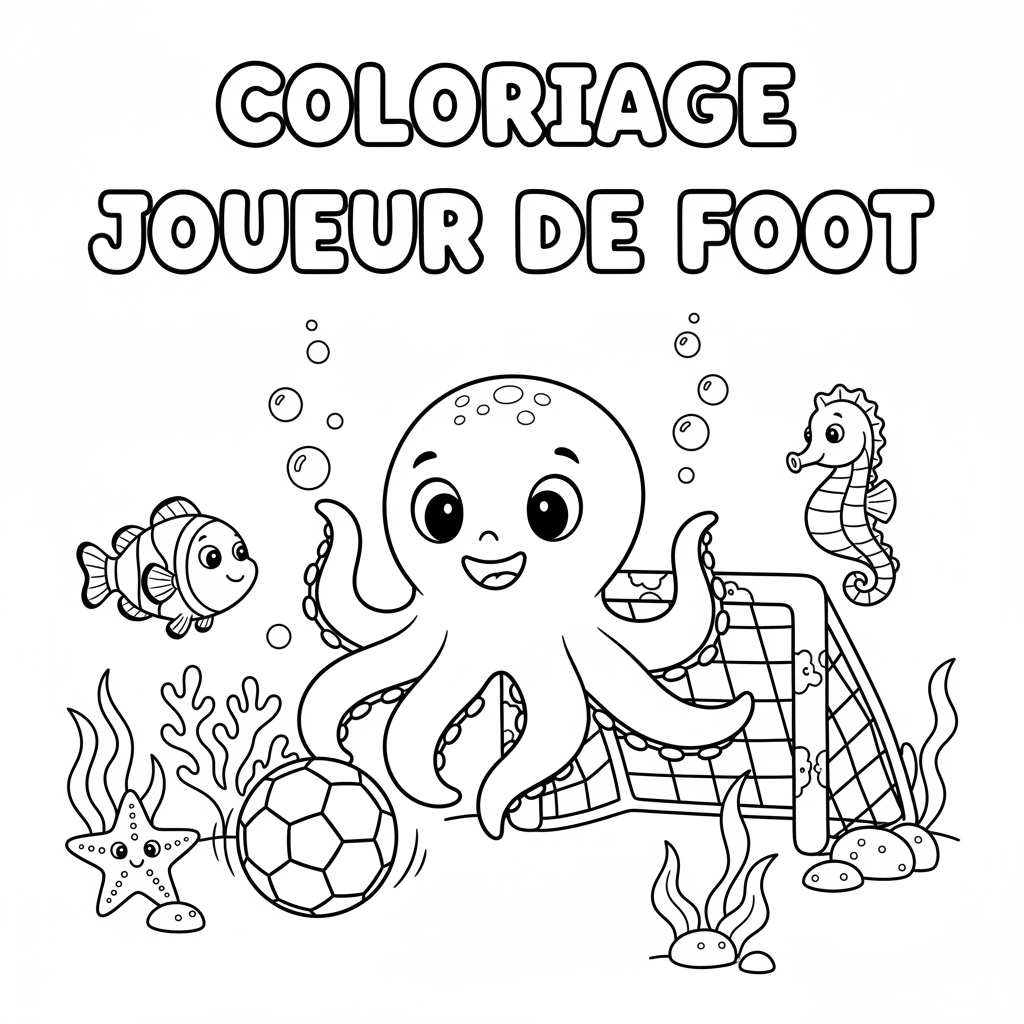 Coloriage coloriage à imprimer joueur de foot