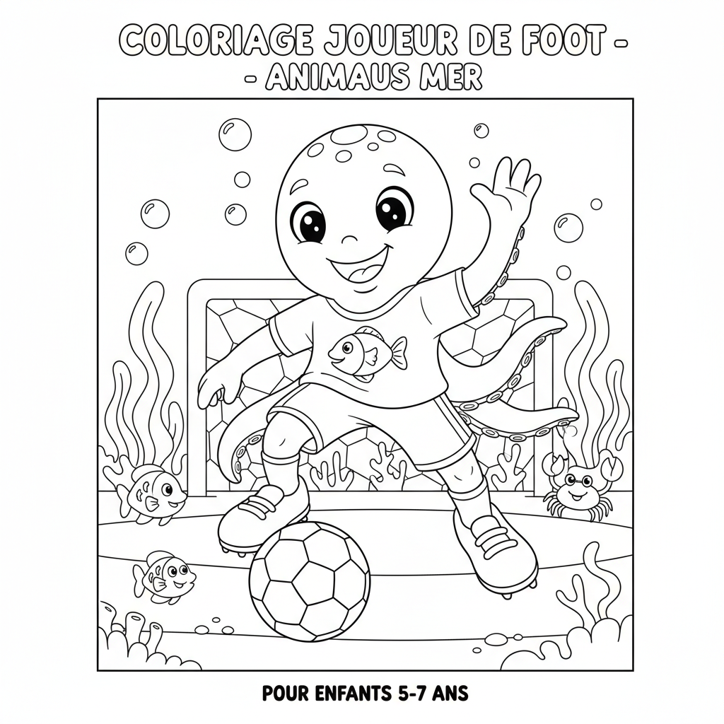 Coloriage coloriage à imprimer joueur de foot 2