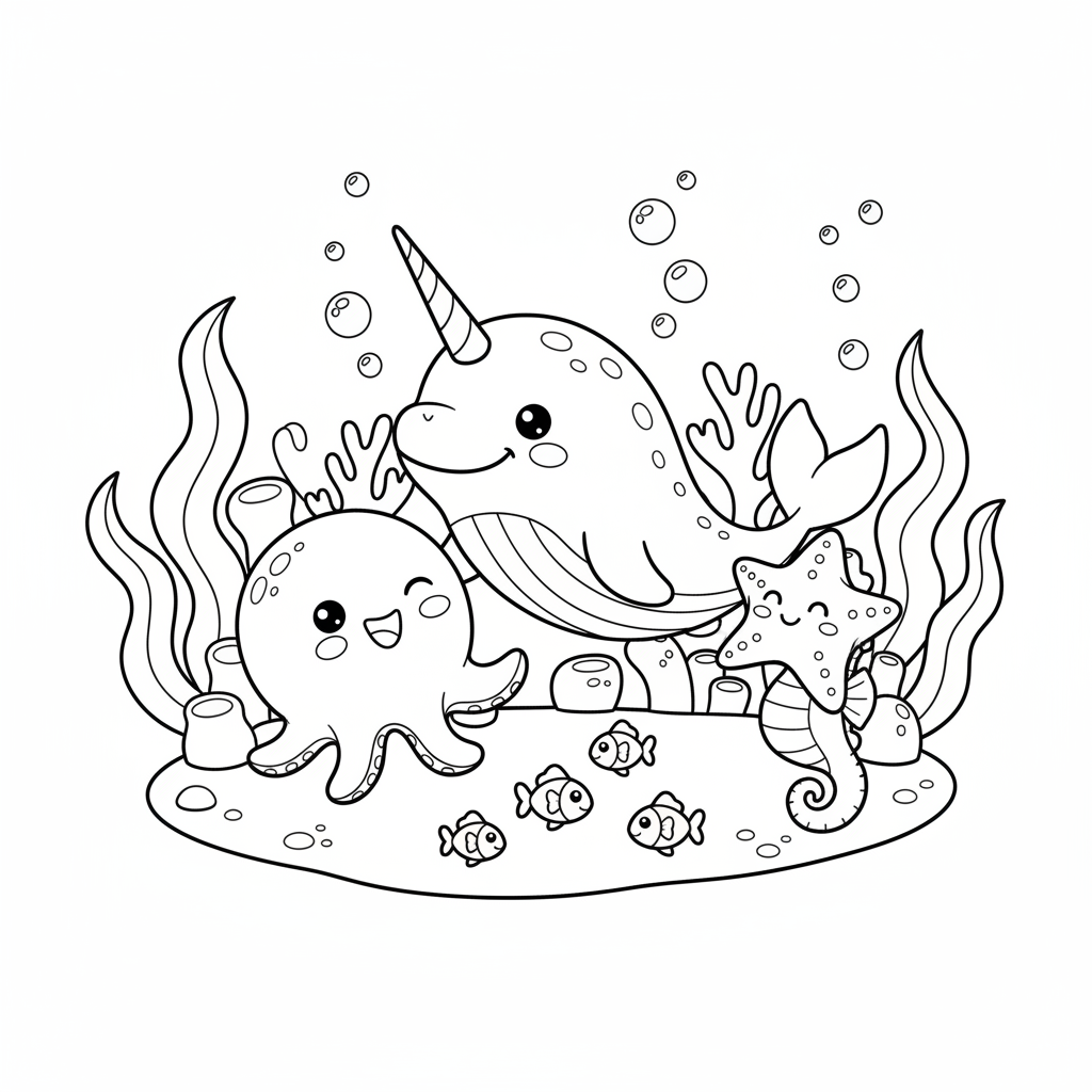 Coloriage coloriage a imprimer kawai 3