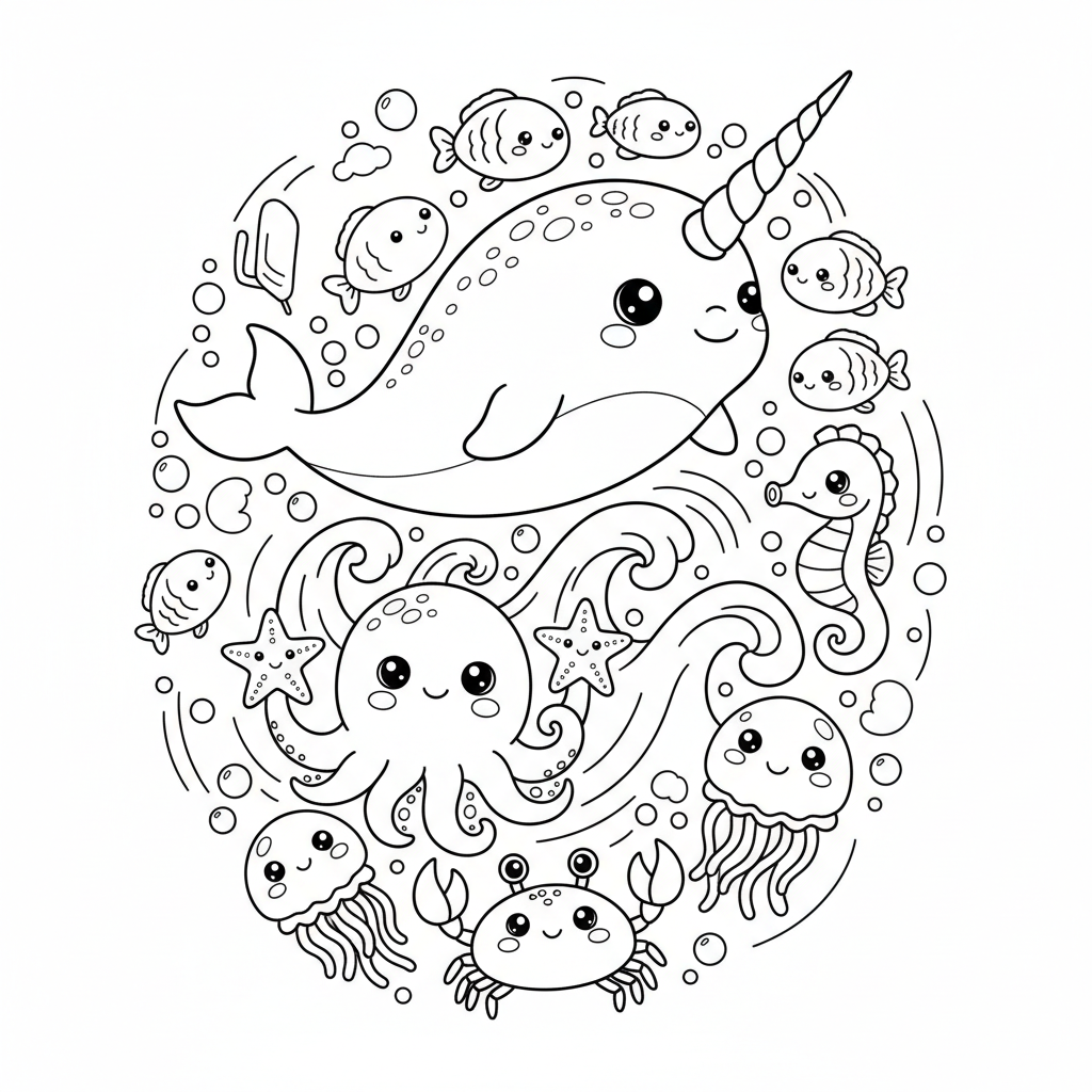 Coloriage coloriage a imprimer kawai 5