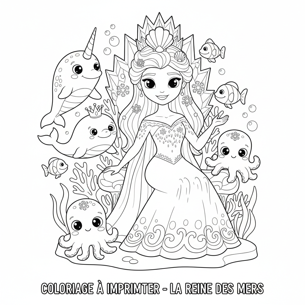 Coloriage coloriage a imprimer la reine des neige