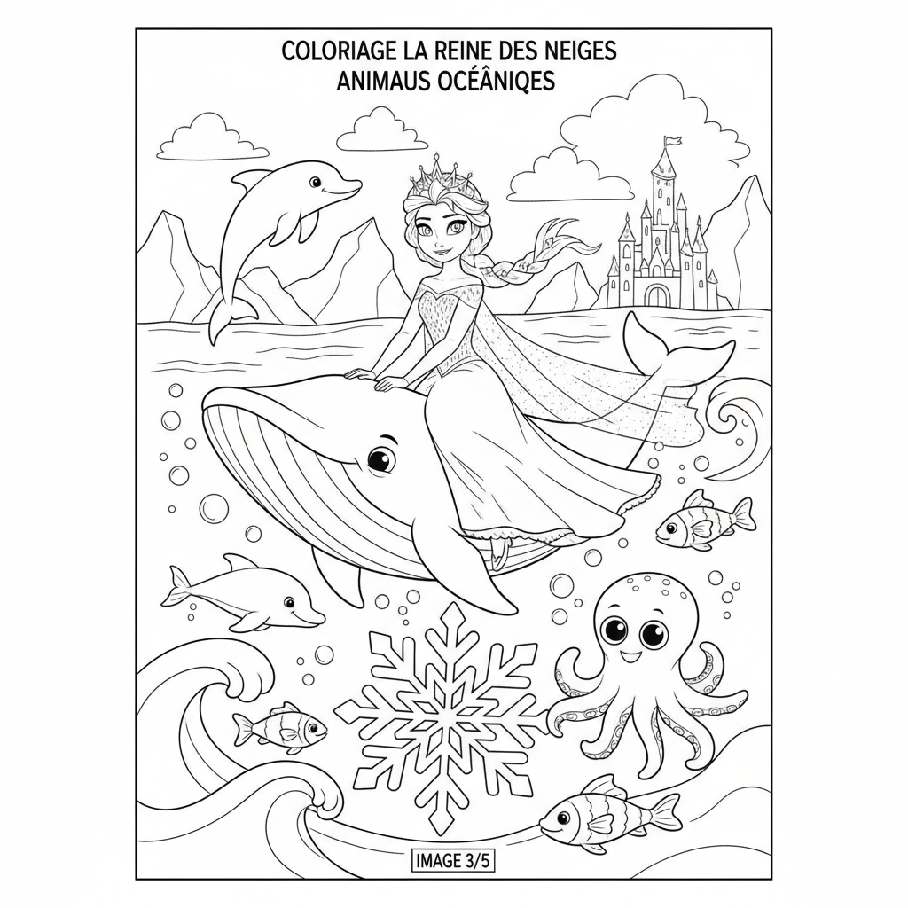 Coloriage coloriage a imprimer la reine des neige 3