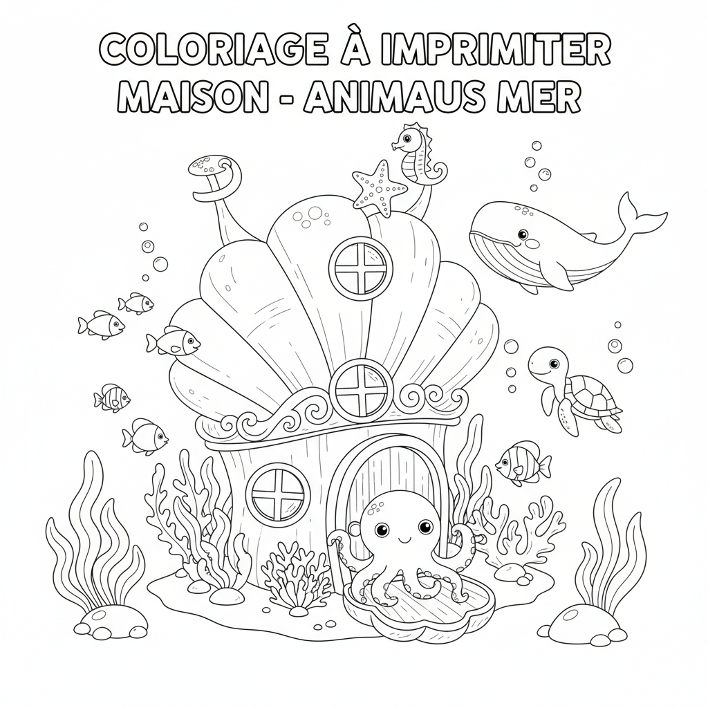 Coloriage coloriage a imprimer maison 3