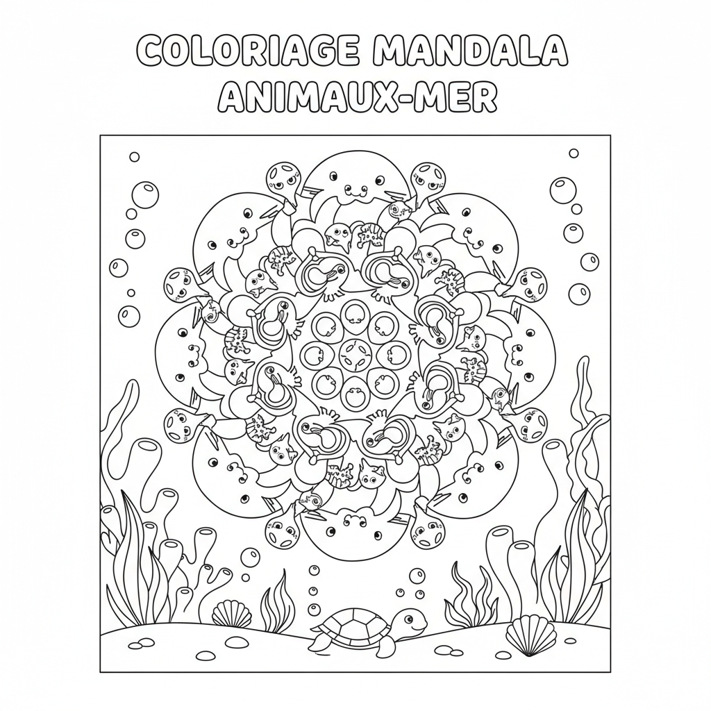Coloriage coloriage à imprimer mandala 3