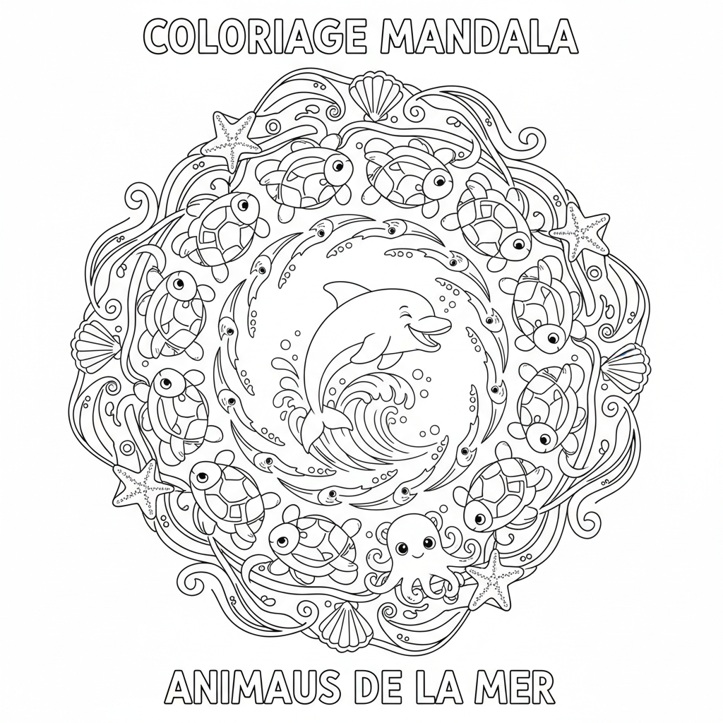 Coloriage coloriage à imprimer mandala 5