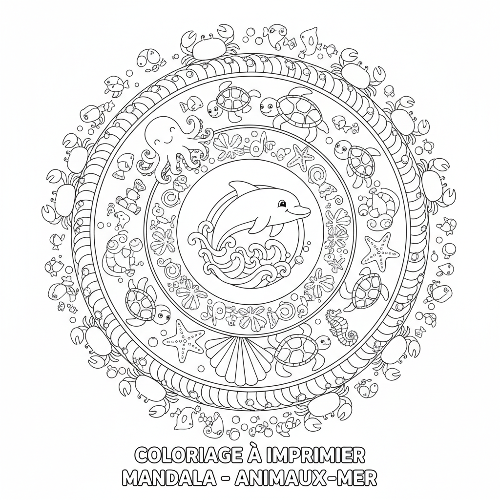 Coloriage coloriage a imprimer mandala 5