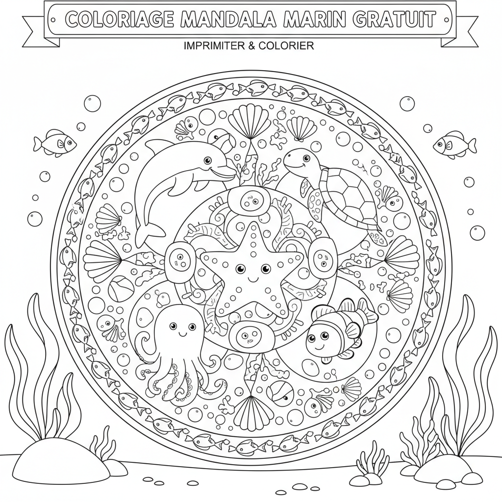 Coloriage coloriage à imprimer mandala gratuit 3